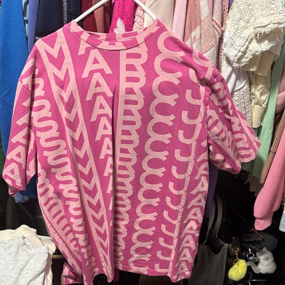Marc Jacobs Pink Graphic Tee - Picture 1 of 2